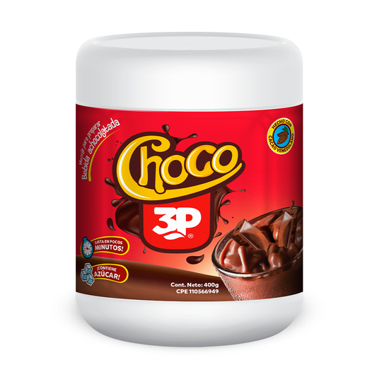 Choco 3P Pote 400g (Bulto de 6 Unidades)