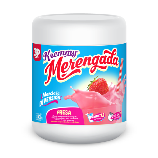 Kremmy Merengada de fresa 400g (Bulto de 6 Unidades)